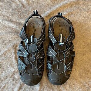 Women's Alpine Design Outdoor, Boulder II, Blue sandals, anti-microbial, Size 8